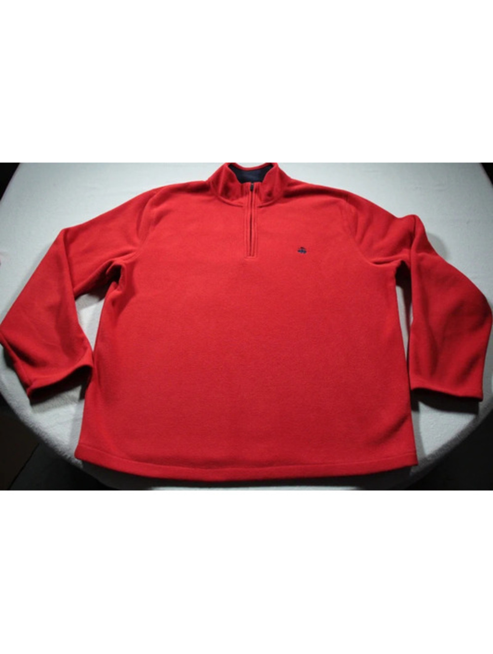 Men's Brooks Brothers Quarter Zip Fleece Pullover XL Red